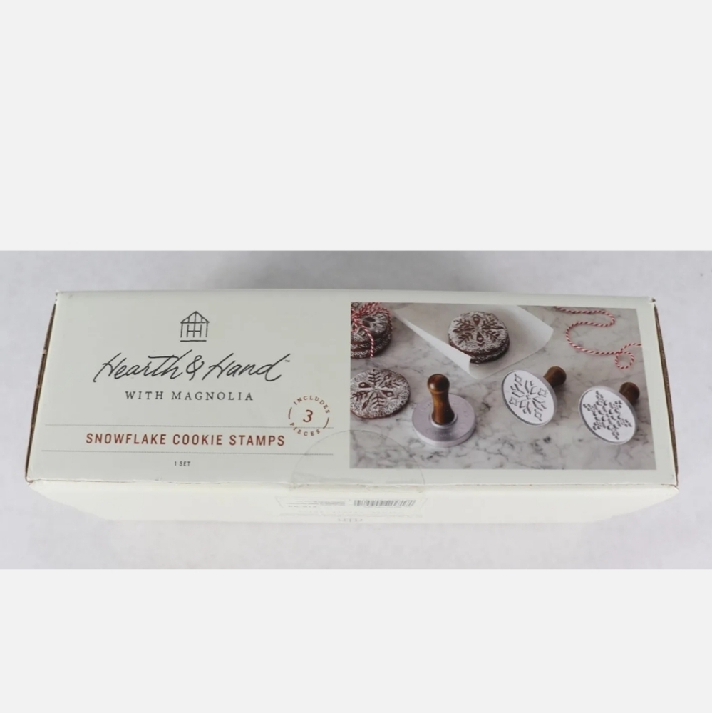 Hearth & Hand with Magnolia Snowflake Cookie Stamps 3 Pieces
